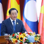 El presidente de la Asamblea Nacional de Laos, Sonexay Siphandone, en un evento. (Fuente: VNA)