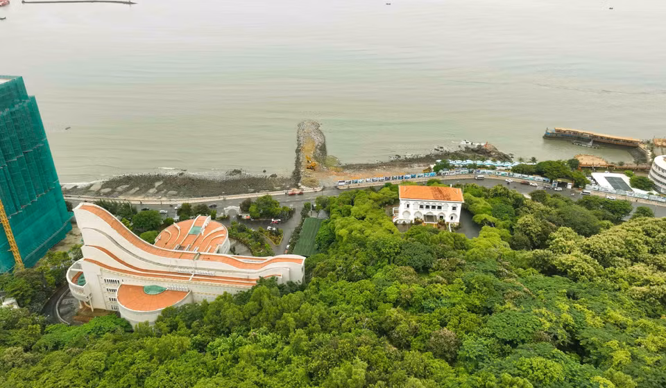 El área de reliquias de Bach Dinh - una antigua villa construida en 1898, se encuentra en la calle Tran Phu, distrito 1, ciudad de Vung Tau. Foto: Vu Sinh - VNA