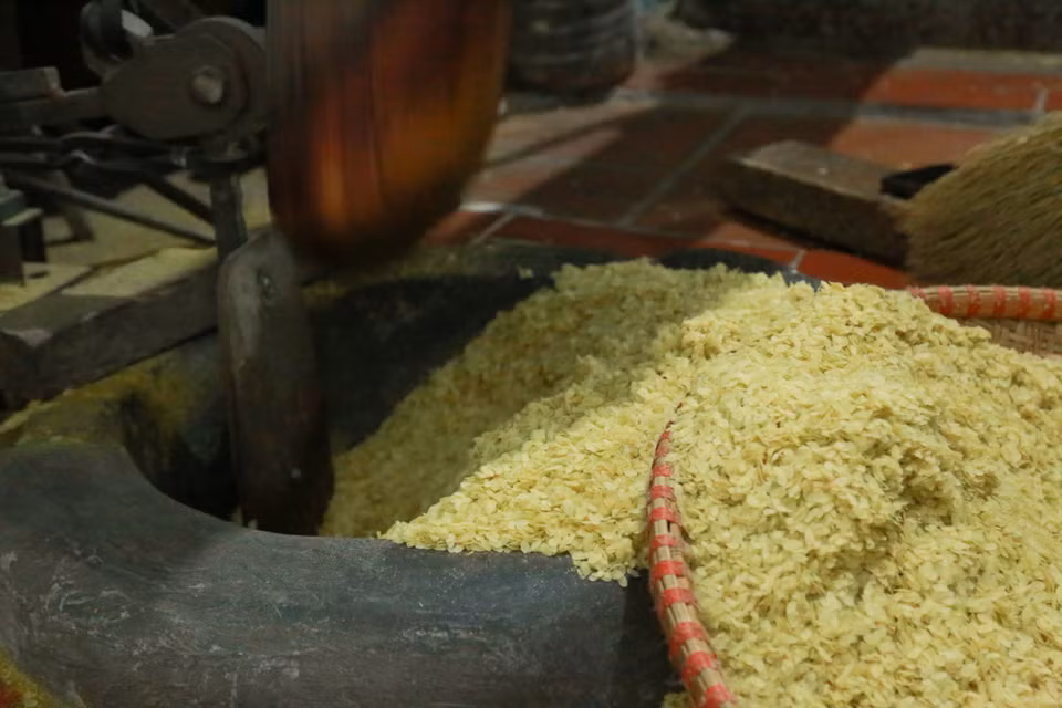 En los platos elaborados a base de estos granos, el arroz verde glutinoso posee un sabor típico que mucha gente ama y busca. Foto: Quynh Anh/VNA
