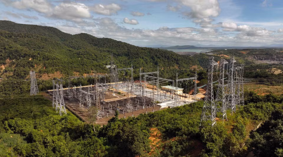 La estación de transformador de la central hidroeléctrica Ialy. (Foto: VNA)