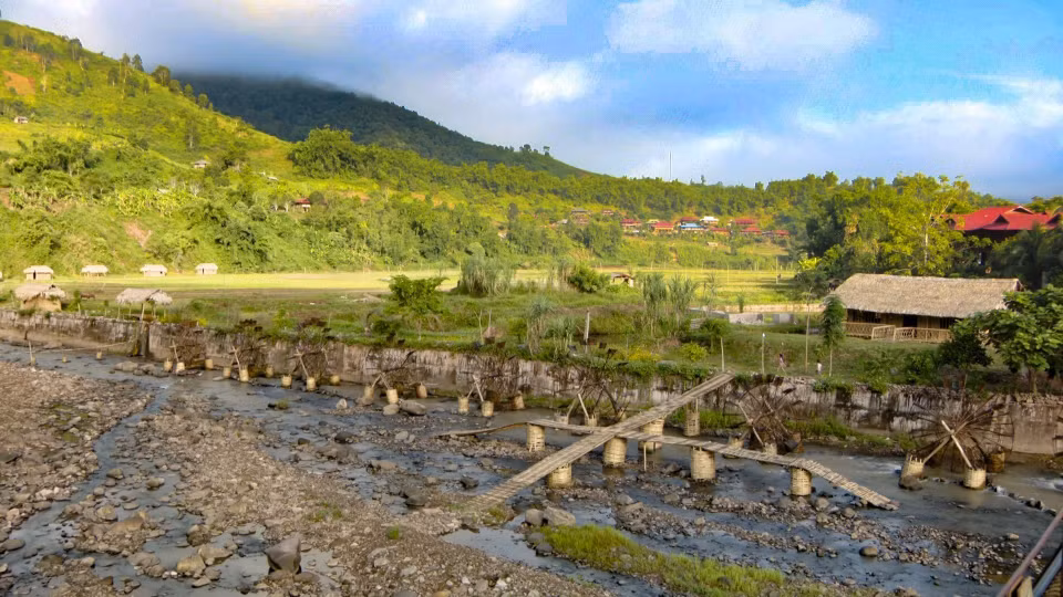 Las fuentes de agua están creadas por el pueblo de Na Su en aras de generar un punto culminante para los turistas. (Fuente:VNA)