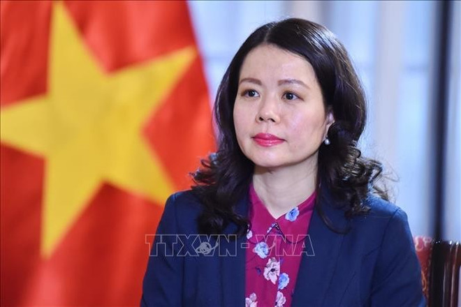 La viceministra de Relaciones Exteriores de Vietnam Nguyen Minh Hang. (Fuente: VNA) ngoai-giao-140125-1.jpg