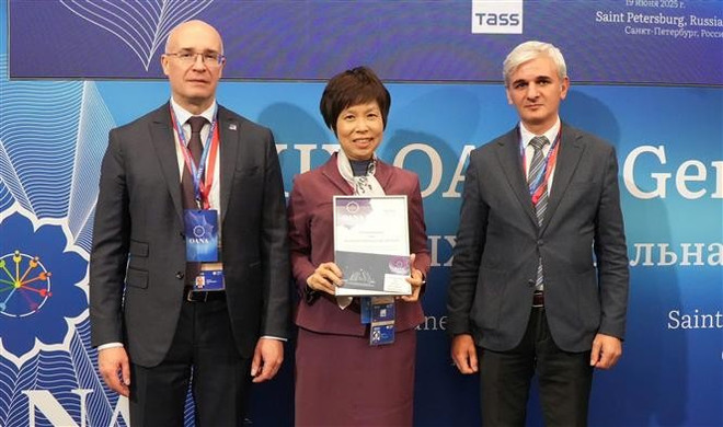VNA recibe dos premios de OANA. (Fuente: VNA) vna-potal-dau-an-tai-dai-hoi-dong-to-chuc-cac-hang-thong-tan-chau-a-lan-thu-19-8102312.jpg