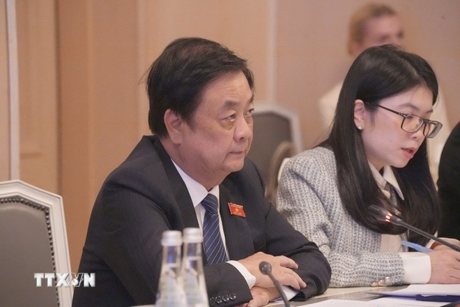 El vicepresidente de la Asamblea Nacional de Vietnam Le Minh Hoan en el evento. (Fuente: VNA) viet-nam-nga-day-manh-hop-tac-nghi-vien2.jpg