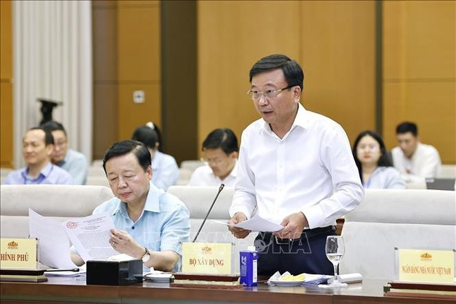 El viceministro de Construcción Nguyen Danh Huy habla en el evento. (Fuente: VNA) uuid1fbd1b41-f199-4d0d-9fee-8c278fb56b6ccode001library1type1mode1loctruecaptrue.jpg