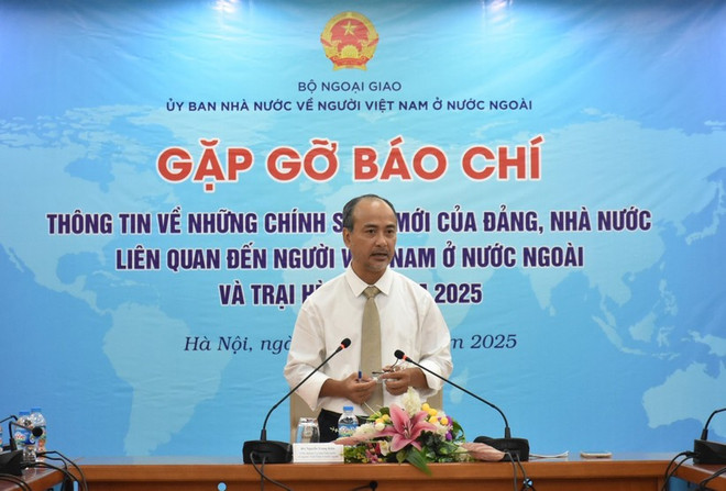 Nguyen Trung Kien, jefe del Comité Estatal sobre los Vietnamitas en el Extranjero, habla en el evento. (Fuente: VNA) nguyen-trung-kien.jpg
