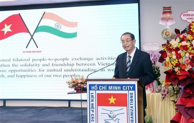 Huynh Thanh Lap, presidente de la Asociación de Amistad Vietnam-India en Ciudad Ho Chi Minh. (Fuente: VNA) hufo.jpg