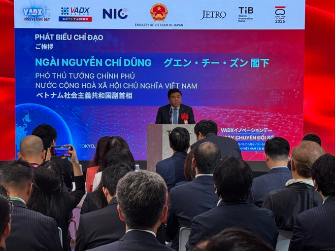 El viceprimer ministro Nguyen Chi Dung habla en el Día de la Transformación Digital de Vietnam 2025 en Tokio, Japón vna-potal-pho-thu-tuong-nguyen-chi-dung-phat-bieu-tai-hoi-nghi-tuong-lai-chau-a-8064704.jpg