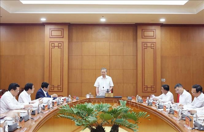 Panorama de la reunión. (Fuente: VNA) tbt-1.jpg