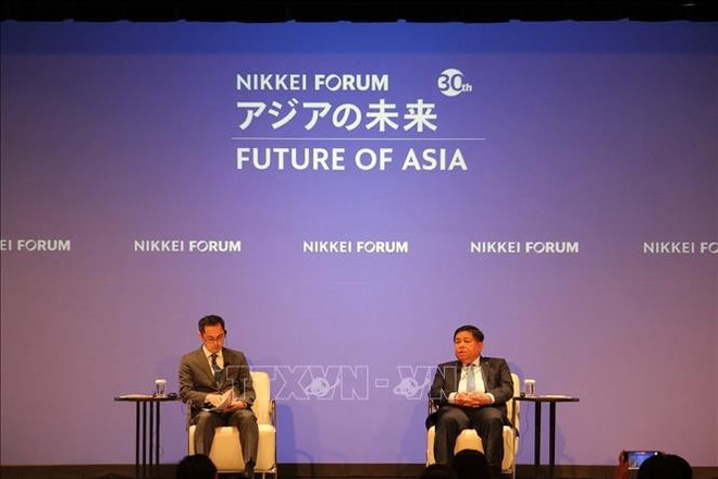 El viceprimer ministro Nguyen Chi Dung asistió a la sesión de debate en la 30.ª edición del Foro Nikkei "El Futuro de Asia". (Fuente: VNA) uuid39c5c676-c012-4aa0-a2e8-bd1133e2be58code001library1type1mode1loctruecaptrue.jpg