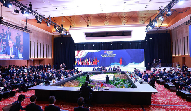 Panorama del evento. (Fuente: VNA) vna-potal-thu-tuong-du-hoi-nghi-cap-cao-asean-trung-quoc-lan-thu-28-8368576.jpg