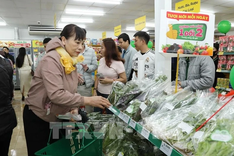 En una tienda de la empresa de Comercio Bach Hoa Xanh. (Fuente: VNA)
