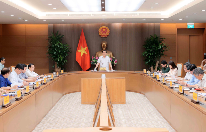 Panorama de la reunión (Foto: VNA) vna-potal-day-manh-trien-khai-cac-thoa-thuan-quoc-te-sau-cac-hoat-dong-doi-ngoai-cap-cao-8154839.jpg