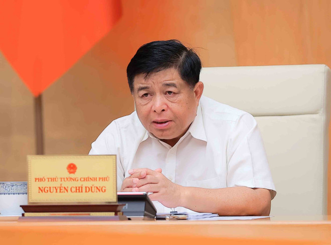 El viceprimer ministro vietnamita Nguyen Chi Dung en la cita. (Foto: VNA) pho-thu-tuong-nguyen-chi-dung-phat-bieu-anh-ttxvn.jpg
