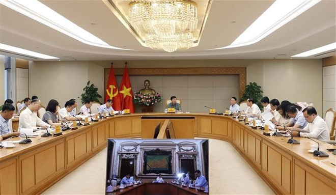 Panorama del evento (Foto: VNA) vna-potal-tang-cuong-hieu-luc-hieu-qua-thuc-thi-chinh-sach-phap-luat-giai-quyet-tinh-trang-o-nhiem-moi-truong-8046197.jpg