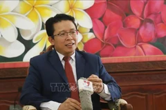 El subdirector de la Academia Nacional de Política y Administración Pública de Laos (NAPPA), Daosavanh Kheuamixay. (Fuente: VNA)