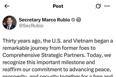 La publicación en la red social X del secretario de Estado estadounidense Marco Rubio. 