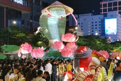 La calle de flores Nguyen Hue en Ciudad Ho Chi Minh. (Fuente: VNA)