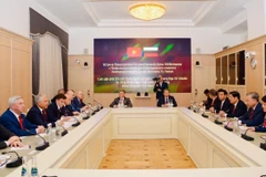 Un encuentro entre el secretario general del Partido Comunista de Vietnam, To Lam, y el presidente de la Duma Estatal de la Asamblea Federal Rusa, Vyacheslav Volodin. (Fuente: VNA)