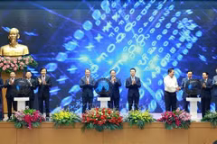 En la ceremonia de inauguración del Portal Nacional de Derecho (Fuente: VNA)