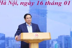 El primer ministro de Vietnam, Pham Minh Chinh, preside la reunión (Fuente: VNA)