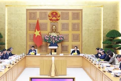 El primer ministro Pham Minh Chinh preside la reunión (Fuente: VNA)