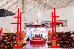 El pabellón de Hue en la feria. (Fuente: VNA)