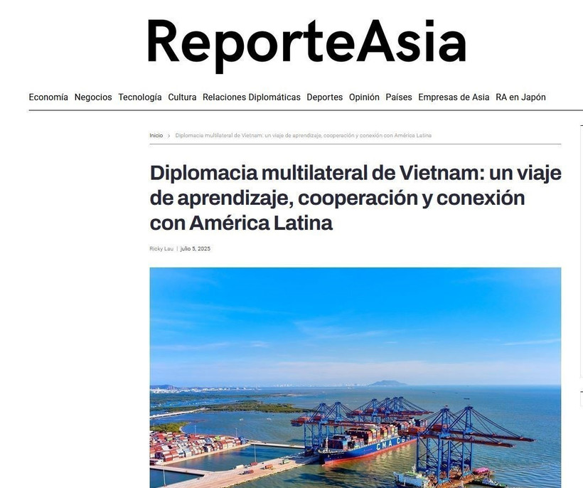 El medio argentino Reporte Asia resalta las crecientes contribuciones de Vietnam a la comunidad internacional.