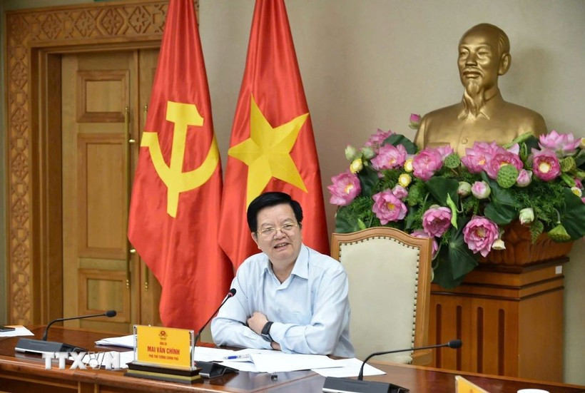 El viceprimer ministro Mai Van Chinh en la reunión. (Foto: VNA)