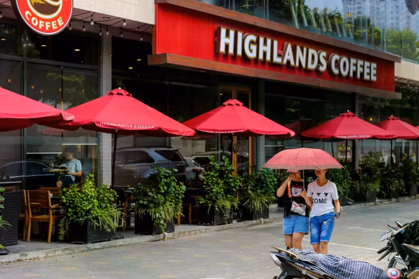 Una tienda de cafetería de Highlands Coffee. (Foto: Vietnam+)