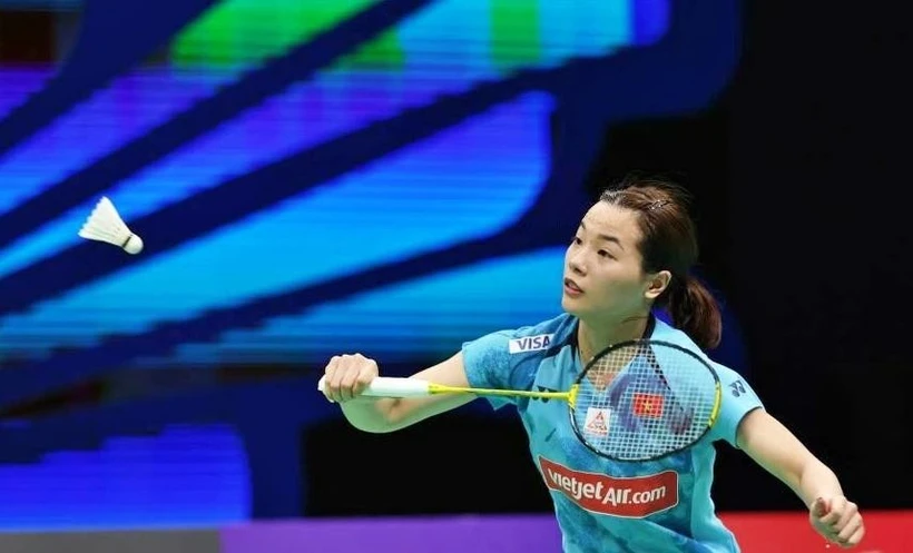 La mejor jugadora vietnamita de bádminton, Nguyen Thuy Linh. (Foto: internet)