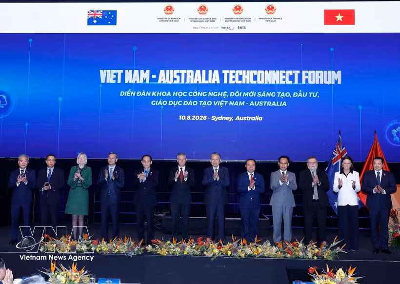 El secretario general del Partido Comunista de Vietnam y presidente de la República, To Lam, y los delegados en el evento. (Foto: VNA)
