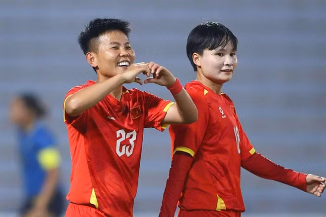 La selección femenina de fútbol de Vietnam clasifica a la Copa Asiática 2026. (Foto: laodong.vn)