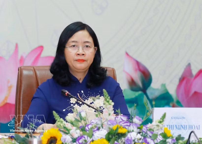 La presidenta del Comité Central del Frente de la Patria de Vietnam, Bui Thi Minh Hoai. (Foto: VNA)