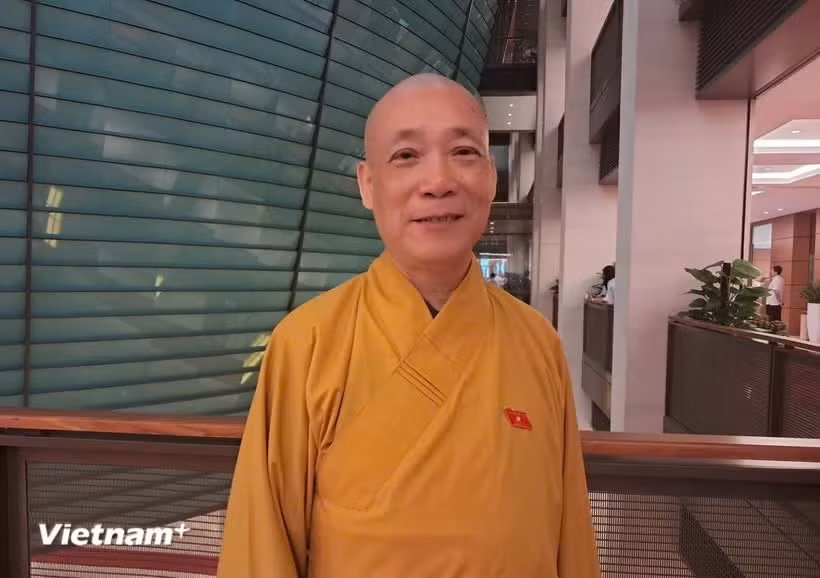 El Venerable Thich Bao Nghiem, vicepresidente del Consejo Ejecutivo de la Sangha Budista de Vietnam. (Foto: Vietnam+=