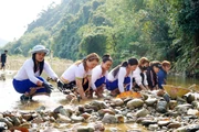 Reviven ritual ancestral de construir diques para pescar del pueblo Co en Quang Ngai