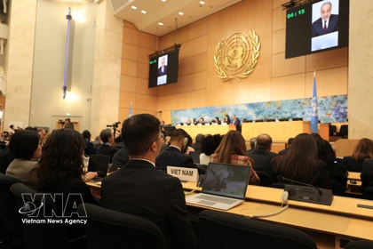 Panorama de la reunión. (Fuente: VNA)