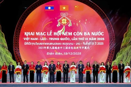 En la inauguración. (Fuente: VNA)