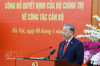 El secretario general del Partido Comunista y presidente de Vietnam, To Lam. (Fuente: VNA)