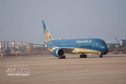Un avión de Vietnam Airlines. (Fuente: VNA)