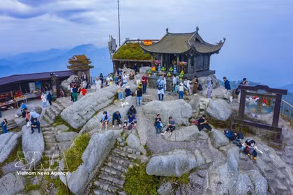 El sitio histórico y paisajístico de Yen Tu fue reconocido como monumento nacional especial en 2012 y como Patrimonio Cultural de la Humanidad por el Comité del Patrimonio Mundial de la UNESCO en 2025. (Fuente: VNA)