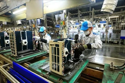 Industrias de procesamiento y manufactura son pilares fundamentales del crecimiento industrial. (Foto: VNA)