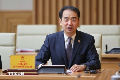 El embajador chino en Hanoi, He Wei. (Fuente: VNA)