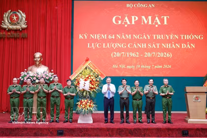 El secretario general del Partido Comunista de Vietnam y presidente de la República, To Lam, en el evento. (Fuente: VNA)