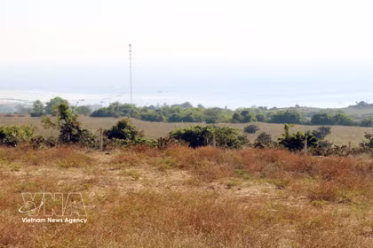 El punto central (aldea Vinh Truong, comuna Phuoc Dinh) para la construcción de la Central Nuclear Ninh Thuan 1. (Fuente: VNA)