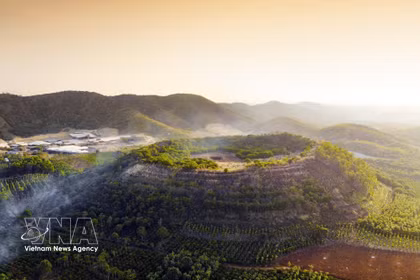 Volcán Bang Mo, municipio de Ea T'ling, distrito de Cu Jut, provincia de Dak Nong. (Fuente: VNA)