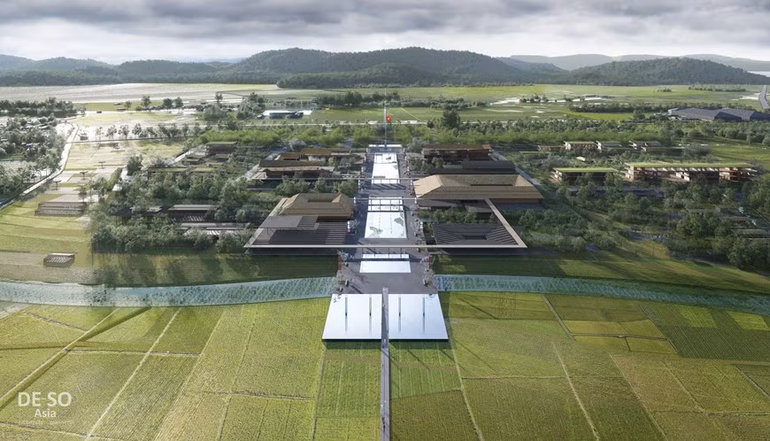 Diseño de la zona especial de reliquias conmemorativas al Presidente Ho Chi Minh (Fuente: Vietnam+)