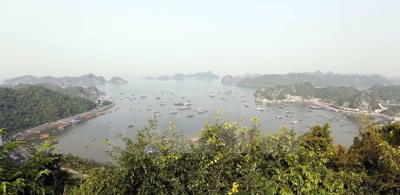 El pueblo de Cat Ba.