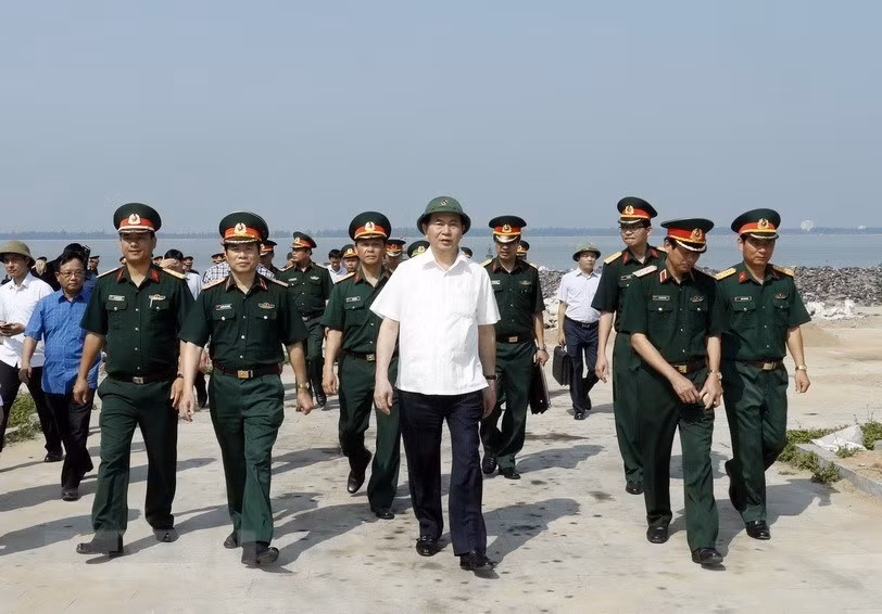 El presidente de Vietnam, Tran Dai Quang, en el Festival dedicado a los reyes Hung, en abril de 2017 (Fuente: VNA)