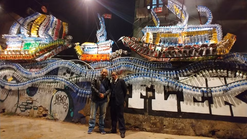 Obra del artista Vu Xuan Dong (Foto: VNA)
